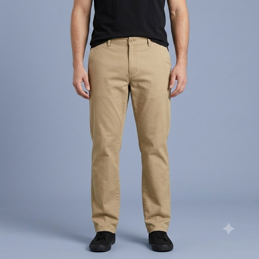 Dockers Khaki Pants Men's 40x32 Tan Classic‎ Fit Straight Leg Chinos